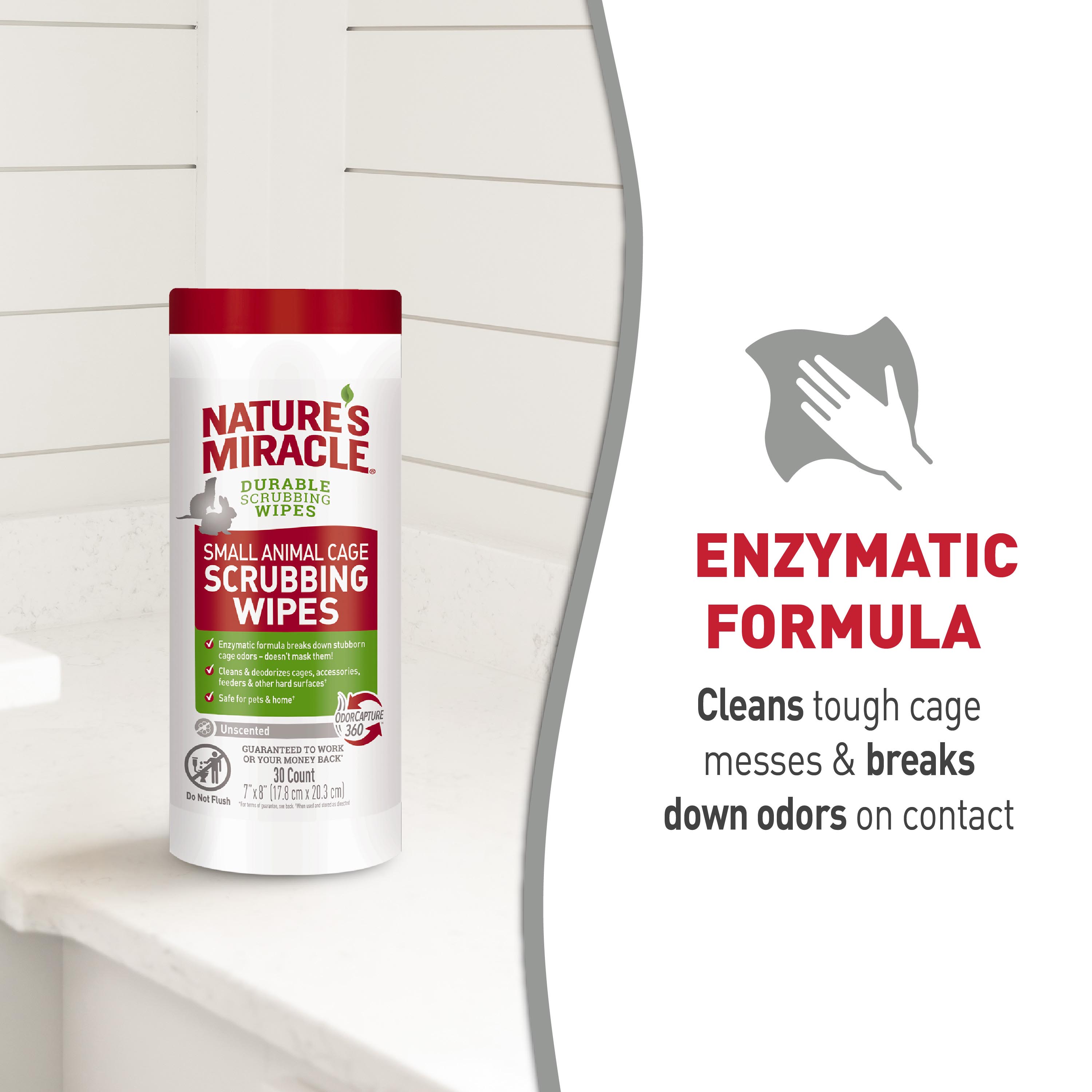 Nature's miracle small animal cage shop scrubbing wipes